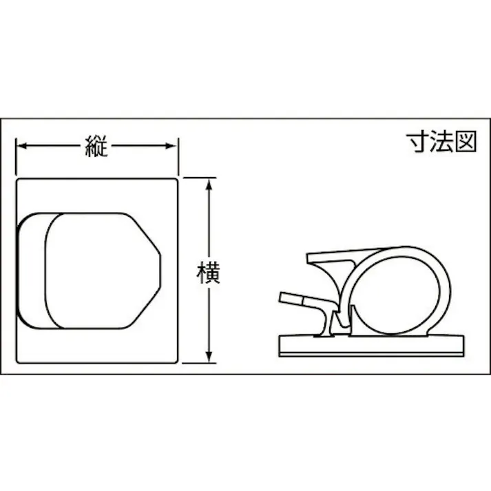【CAINZ-DASH】パンドウイットコーポレーション コードクリップ 粘着テープ付き ナチュラル (100個入) LWC25-A-C【別送品】