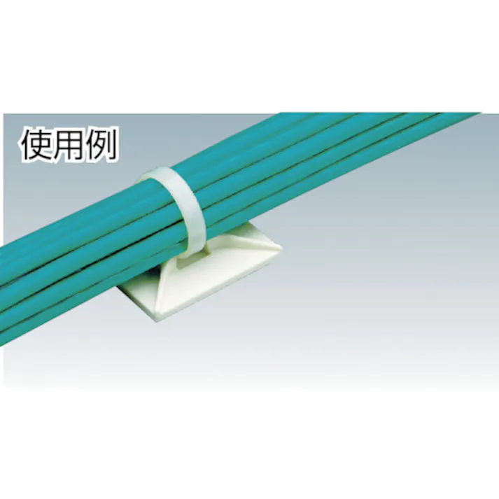 【CAINZ-DASH】パンドウイットコーポレーション マウントベース ゴム系粘着テープ付き 白 (100個入) ABM112-A-C【別送品】