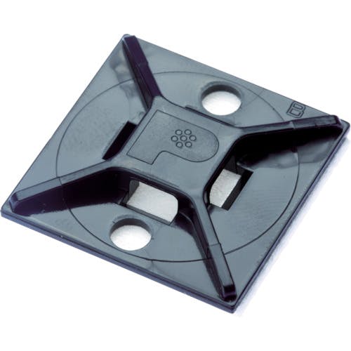 パンドウイット マウントベース アクリル系粘着テープ付き 耐候性黒 500個入り ABM112-AT-D0 - 4