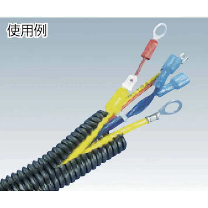 【CAINZ-DASH】パンドウイットコーポレーション コルゲートチューブ ポリエチレン スリット付き 黒 内径10mm 30.48m CLT38F-C20【別送品】