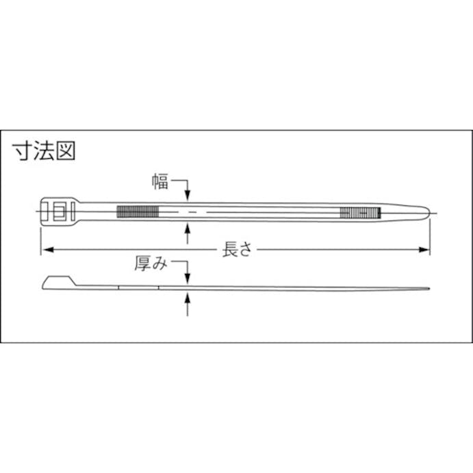 【CAINZ-DASH】パンドウイットコーポレーション 結束バンド　インラインタイ　耐候性　ブライトレッド　１００本入 IT9115-CUV2A【別送品】