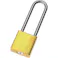 【CAINZ-DASH】パンドウイットコーポレーション ロックアウト用ハイセキュリティパドロック ツル長タイプ 黄 PSL-7YL-LS【別送品】