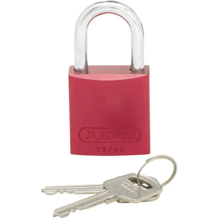 【CAINZ-DASH】パンドウイットコーポレーション ロックアウト用ハイセキュリティパドロック 赤 PSL-7【別送品】