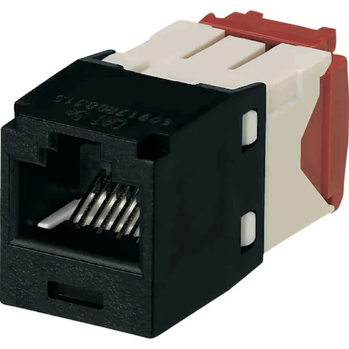 【CAINZ-DASH】パンドウイットコーポレーション カテゴリ5E RJ45モジュラージャック UTP TGタイプ 黒 CJ5E88TGBL CJ5E88TGBL【別送品】