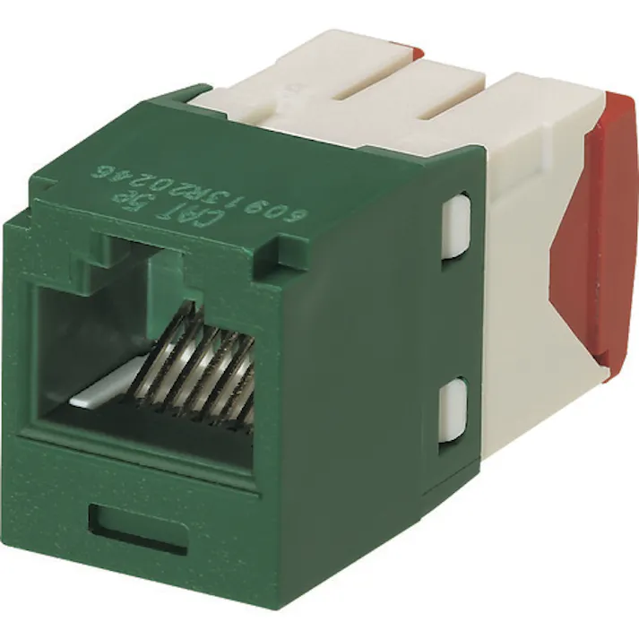 【CAINZ-DASH】パンドウイットコーポレーション カテゴリ5E RJ45モジュラージャック UTP TGタイプ 緑 CJ5E88TGGR CJ5E88TGGR【別送品】