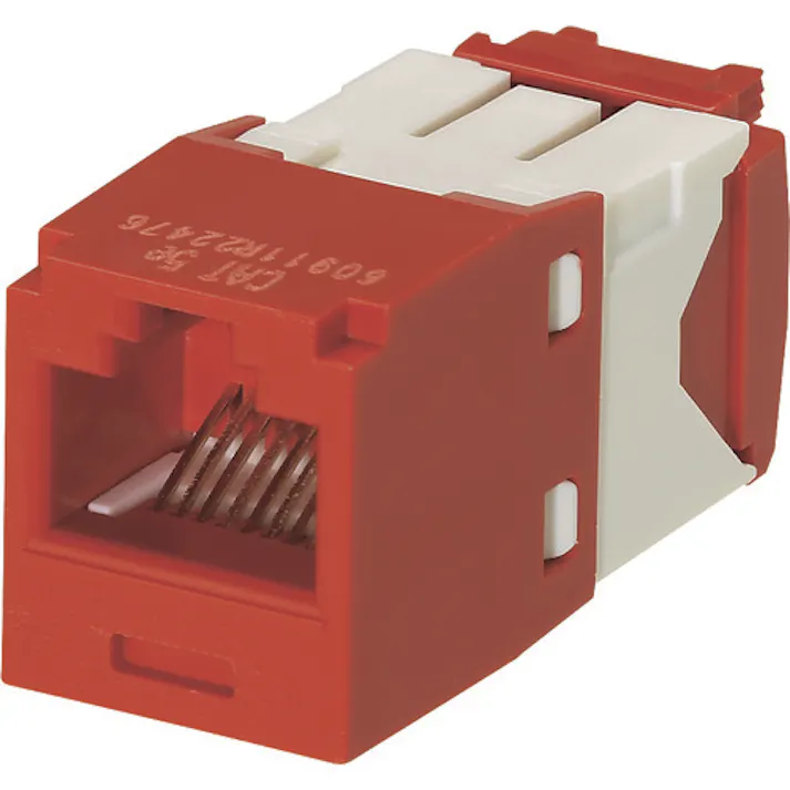 【CAINZ-DASH】パンドウイットコーポレーション カテゴリ5E RJ45モジュラージャック UTP TGタイプ 赤 CJ5E88TGRD CJ5E88TGRD【別送品】