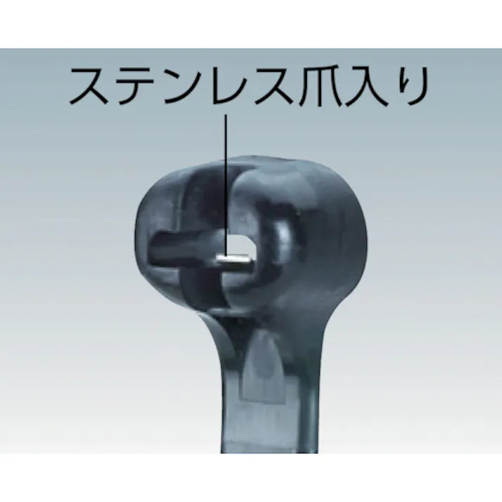 【CAINZ-DASH】パンドウイットコーポレーション ステンレス爪ロック式ナイロン結束バンド 耐候性黒 幅7.0mm 長さ221mm 50本入り BT2LH-L0 BT2LH-L0【別送品】