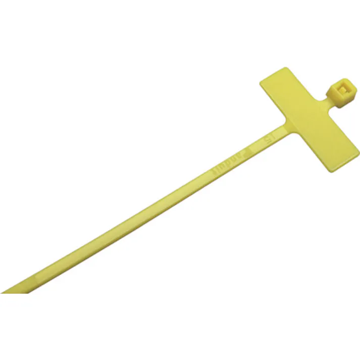 【CAINZ-DASH】パンドウイットコーポレーション 旗型タイプナイロン結束バンド 黄 (1000本入) PLM2M-M4Y【別送品】