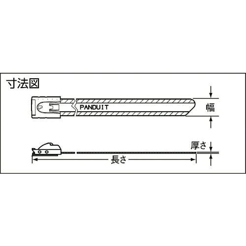 【CAINZ-DASH】パンドウイットコーポレーション ＭＳナイロン１１コーティングステンレススチールバンド　１６．１×６２０　５０本入  MSC6W63T15-L6【別送品】