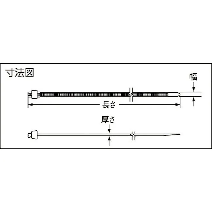 【CAINZ-DASH】パンドウイットコーポレーション ナイロン結束バンド スタストラップ 4.6×170×1,1 耐候性タイプ 黒 100本入 SST2S-C0【別送品】