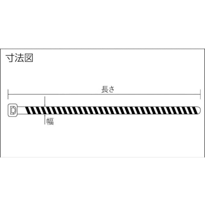 【CAINZ-DASH】パンドウイットコーポレーション ストライプナイロン結束バンド　オレンジ／黒　（５０本入） PLT1M-L3-0【別送品】