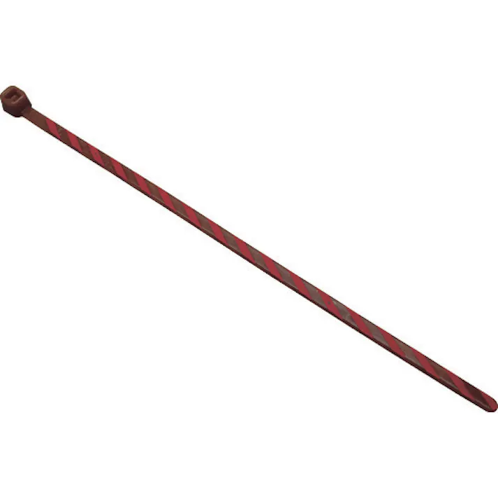 【CAINZ-DASH】パンドウイットコーポレーション ストライプナイロン結束バンド 茶/赤 (50本入) PLT1M-L1-2【別送品】