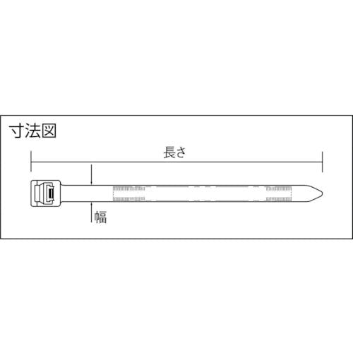 パンドウイット リリースタイ 取り外し可能ナイロン結束バンド