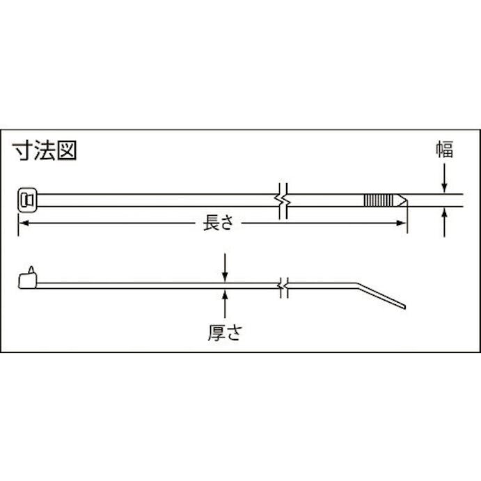 【CAINZ-DASH】パンドウイットコーポレーション ナイロン結束バンド　耐熱性黒　幅２．５×長さ９９　（１００本入） PLT1M-C30【別送品】