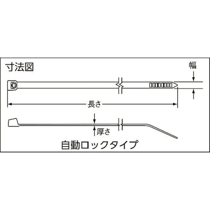 【CAINZ-DASH】パンドウイットコーポレーション ポリプロピレン結束バンド　（１０００本入） PLT1.5I-M109【別送品】