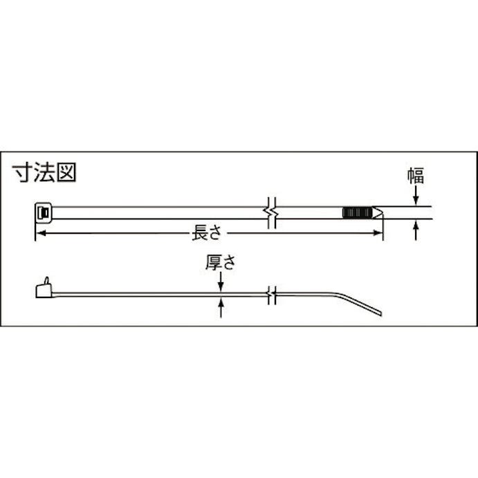 【CAINZ-DASH】パンドウイットコーポレーション ネジ止めタイプナイロン結束バンド　ナチュラル　（１００本入） PLC1M-S4-C【別送品】