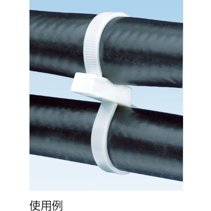 【CAINZ-DASH】パンドウイットコーポレーション ダブルループ結束バンド ナチュラル (100本入) PLB4S-C【別送品】