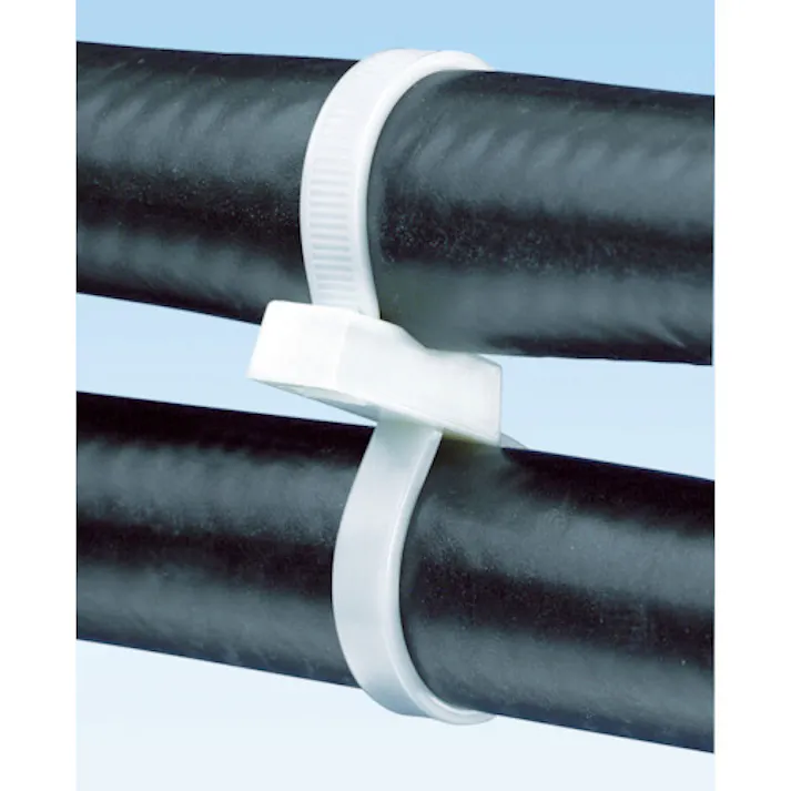 【CAINZ-DASH】パンドウイットコーポレーション ダブルループ結束バンド ナチュラル (100本入) PLB4S-C【別送品】