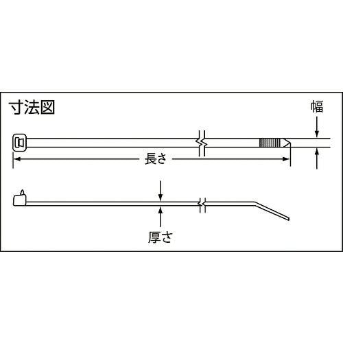 CAINZ-DASH】パンドウイットコーポレーション ナイロン結束バンド 耐熱