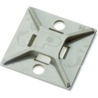 【CAINZ-DASH】パンドウイットコーポレーション マウントベース ゴム系粘着テープ付き テレホングレー 100個入 ABM2S-A-C14【別送品】