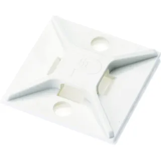 【CAINZ-DASH】パンドウイットコーポレーション マウントベース ゴム系粘着テープ付き 白 (100個入) ABM2S-A-C【別送品】