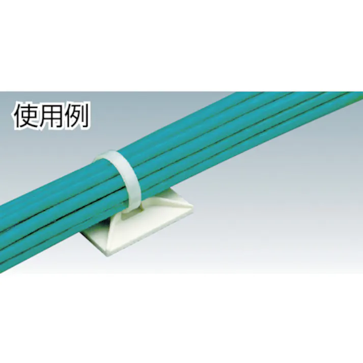 【CAINZ-DASH】パンドウイットコーポレーション マウントベース ゴム系粘着テープ付き 白 (100個入) ABM2S-A-C【別送品】