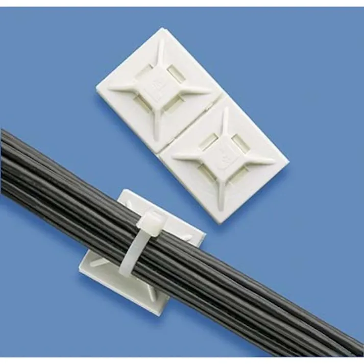 【CAINZ-DASH】パンドウイットコーポレーション マウントベース M3ねじ止め 白 (500個入) ABM2S-S6-D【別送品】