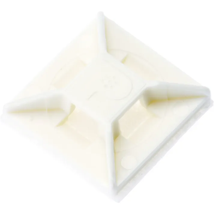 【CAINZ-DASH】パンドウイットコーポレーション マウントベース アクリル系粘着テープ付き 白 (1000個入) ABM1M-AT-M【別送品】