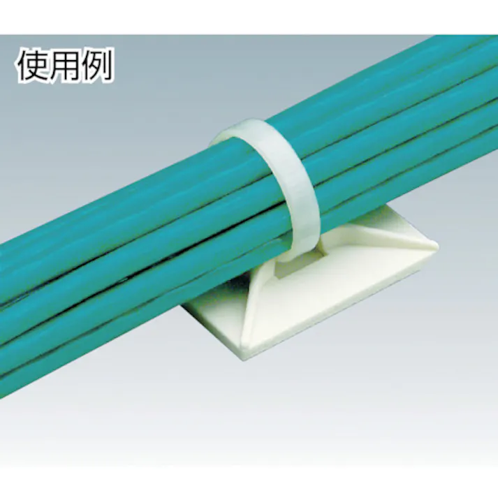 【CAINZ-DASH】パンドウイットコーポレーション マウントベース アクリル系粘着テープ付き 白 (1000個入) ABM1M-AT-M【別送品】