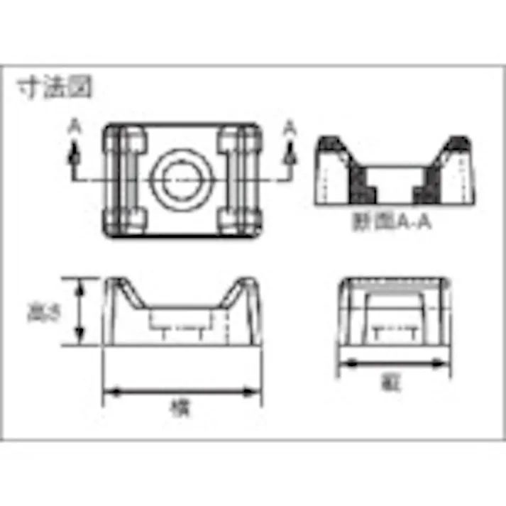 【CAINZ-DASH】パンドウイットコーポレーション タイマウント ナチュラル (1000個入) TM3S25-M【別送品】
