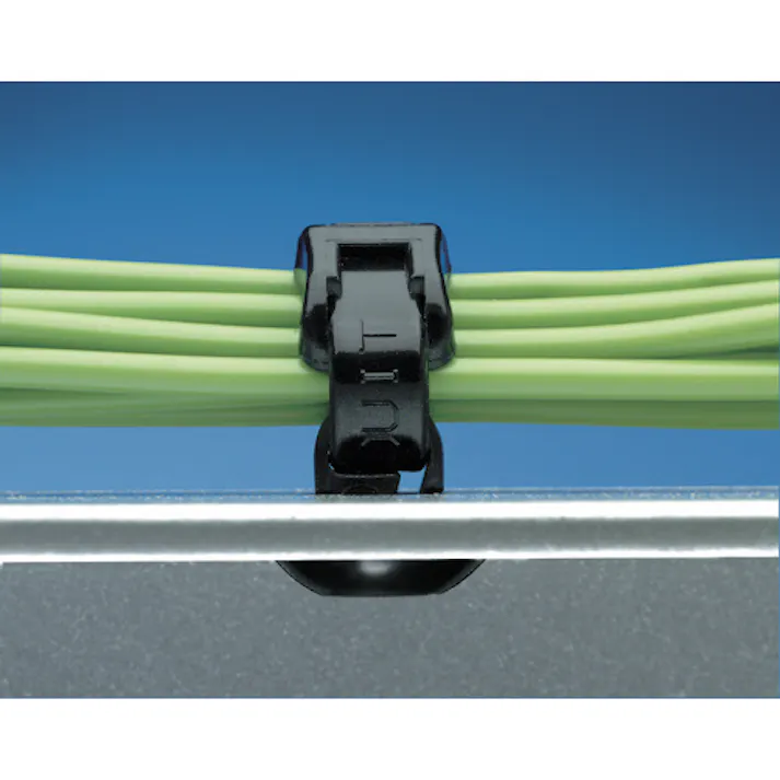 【CAINZ-DASH】パンドウイットコーポレーション 押し込み型固定具 ナチュラル (100個入) PBMS-H25-C【別送品】