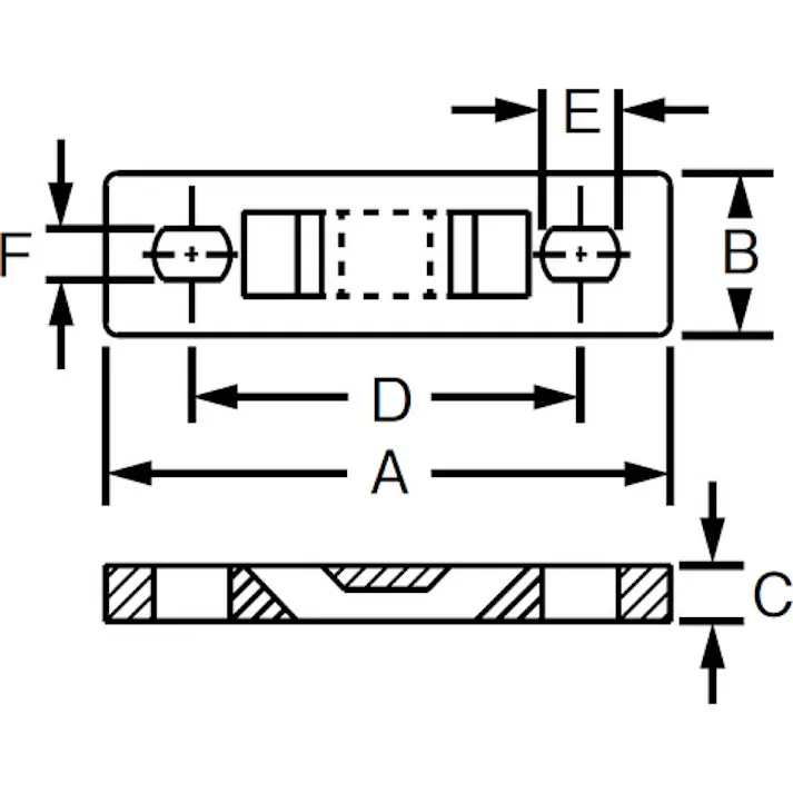 【CAINZ-DASH】パンドウイットコーポレーション 固定具 マルチタイプレート(100個入)横139.7固定M3ねじ MTP4S-E6-C【別送品】