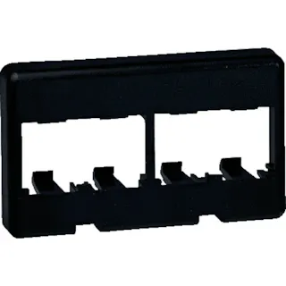 【CAINZ-DASH】パンドウイットコーポレーション 4ポート用家具用プレート 黒 CFFP4BL【別送品】