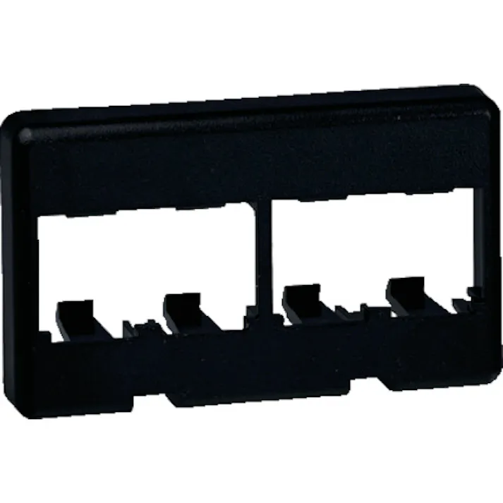 【CAINZ-DASH】パンドウイットコーポレーション 4ポート用家具用プレート 黒 CFFP4BL【別送品】