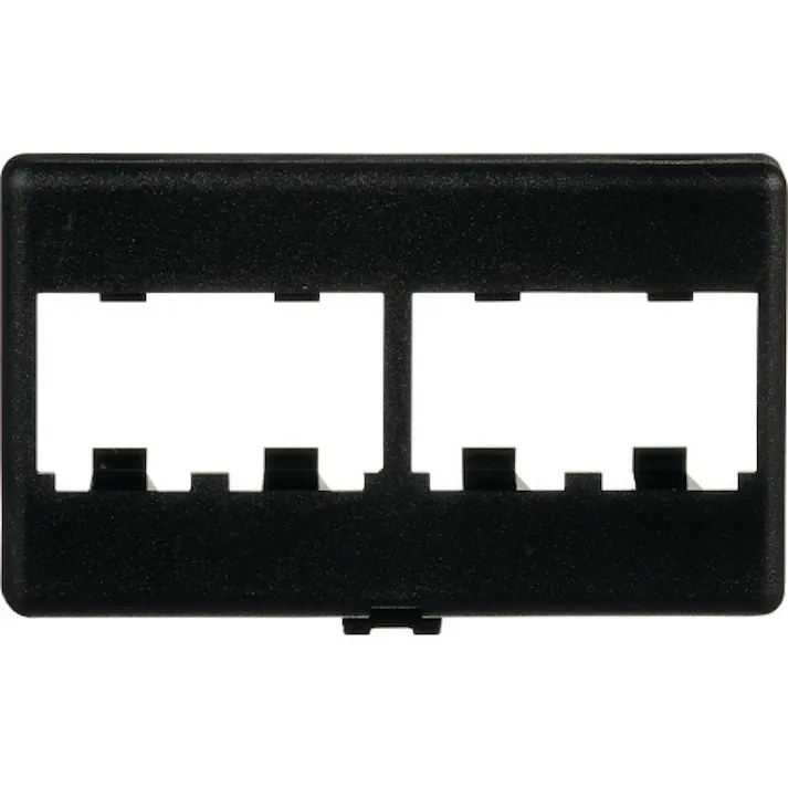 【CAINZ-DASH】パンドウイットコーポレーション 4ポート用家具用プレート 黒 CFFP4BL【別送品】