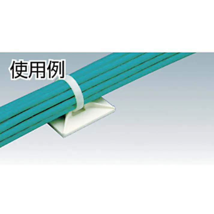 【CAINZ-DASH】パンドウイットコーポレーション マウントベース ゴム系粘着テープ付き 白 (50個入) ABM3H-A-L【別送品】