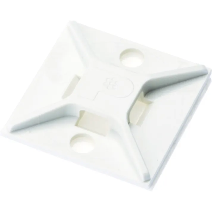 【CAINZ-DASH】パンドウイットコーポレーション マウントベース アクリル系粘着テープ付き 白 (100個入) ABM2S-AT-C【別送品】