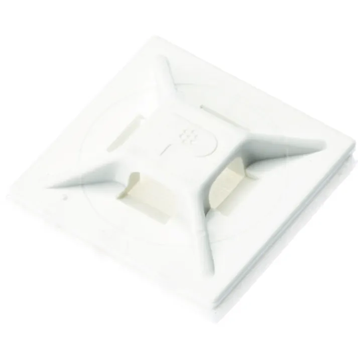 【CAINZ-DASH】パンドウイットコーポレーション マウントベース ゴム系粘着テープ付き 白 (100個入) ABMM-A-C【別送品】