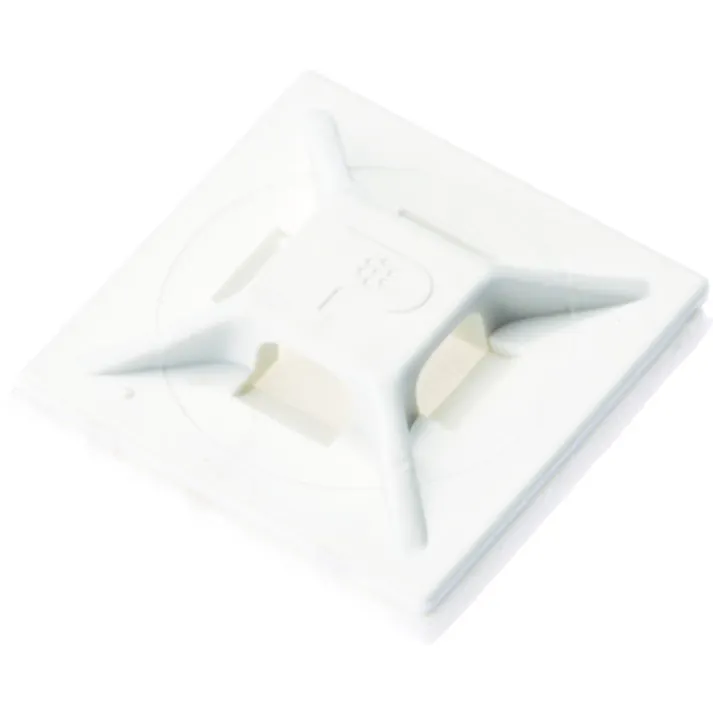 【CAINZ-DASH】パンドウイットコーポレーション マウントベース ゴム系粘着テープ付き 白 (500個入) ABMM-A-D【別送品】