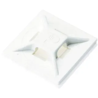 【CAINZ-DASH】パンドウイットコーポレーション マウントベース 粘着テープ・ネジ穴なし 白 (500個入) ABMM-D【別送品】