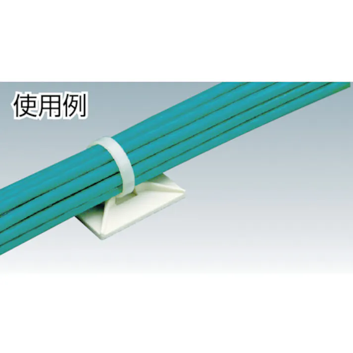 【CAINZ-DASH】パンドウイットコーポレーション マウントベース 粘着テープ・ネジ穴なし 白 (500個入) ABMM-D【別送品】