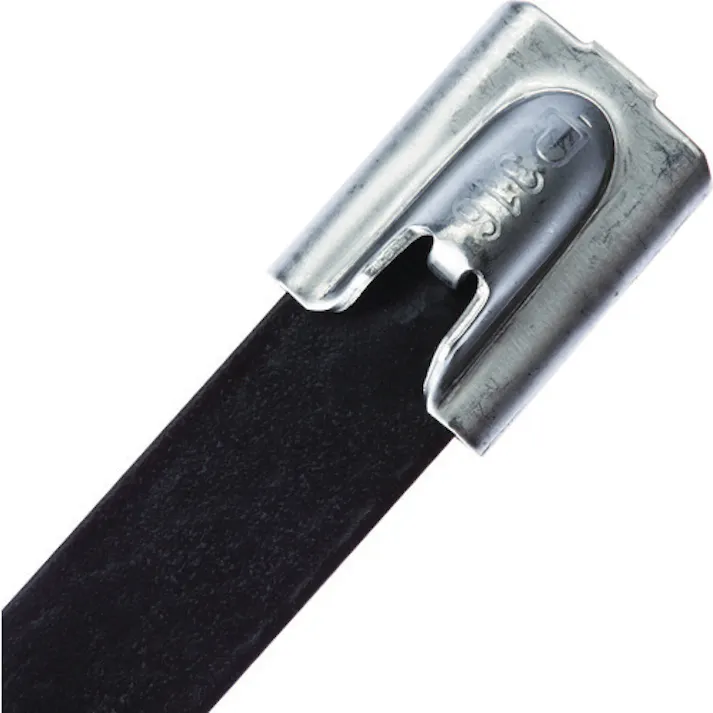 【CAINZ-DASH】パンドウイットコーポレーション MLTタイプ フルコーティングステンレススチールバンド SUS316 黒 幅8.1mm 長さ363mm 50本入り MLTFC4H-LP316 MLTFC4H-LP316【別送品】