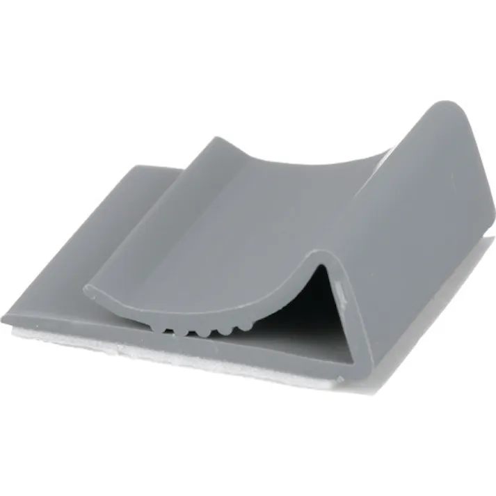 【CAINZ-DASH】パンドウイットコーポレーション フラットケーブル固定具 ゴム系粘着テープ付き グレー(100個) FCC-A-C8【別送品】