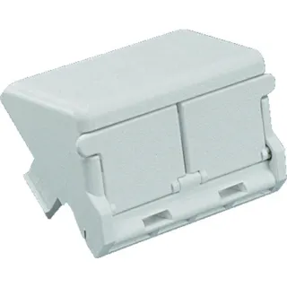 【CAINZ-DASH】パンドウイットコーポレーション 1/2サイズ2ポート用傾斜型シャッター付きアダプタ枠(10個入) CHS2SIW-X【別送品】