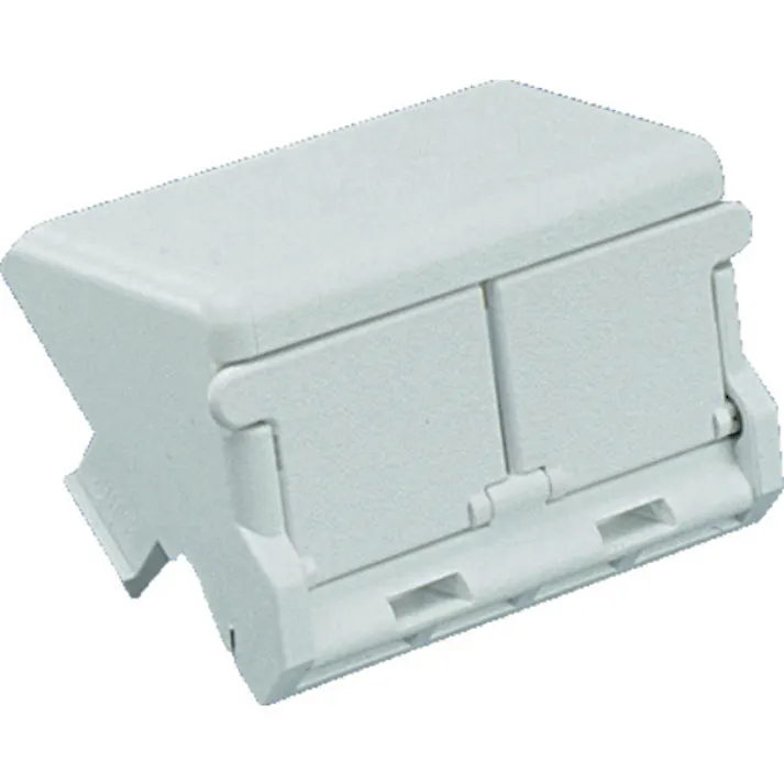 【CAINZ-DASH】パンドウイットコーポレーション 1/2サイズ2ポート用傾斜型シャッター付きアダプタ枠(10個入) CHS2SIW-X【別送品】