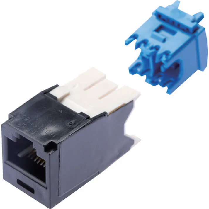 【CAINZ-DASH】パンドウイットコーポレーション カテゴリ6A モジュラージャック 黒 CJ6X88TGBL【別送品】