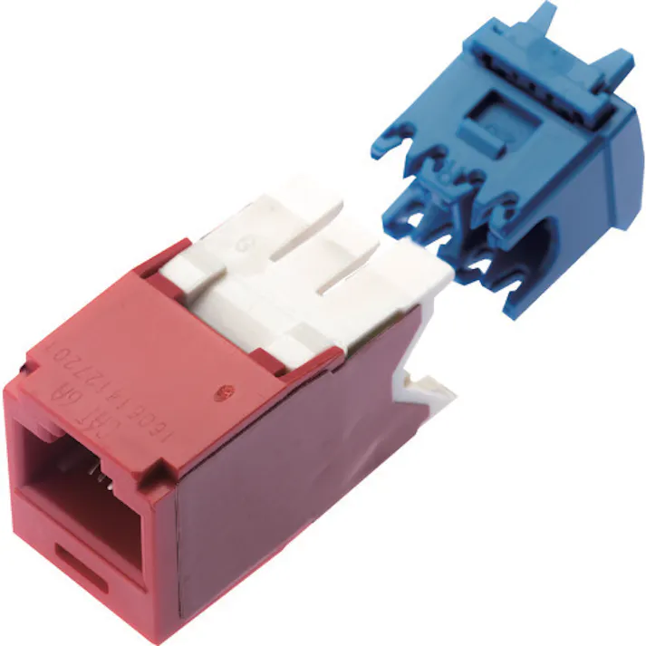 【CAINZ-DASH】パンドウイットコーポレーション カテゴリ6A モジュラージャック 赤 CJ6X88TGRD【別送品】