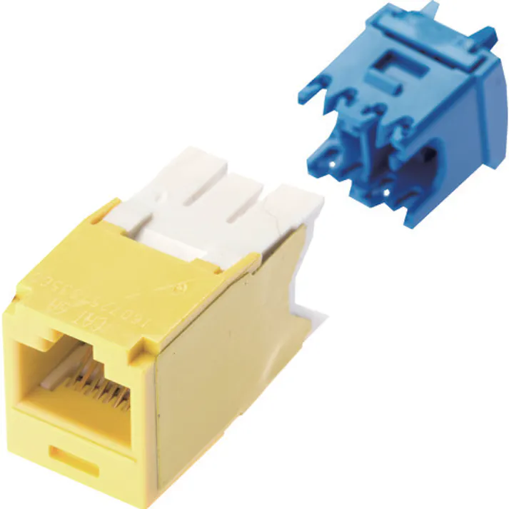 【CAINZ-DASH】パンドウイットコーポレーション カテゴリ6A モジュラージャック 黄 CJ6X88TGYL【別送品】