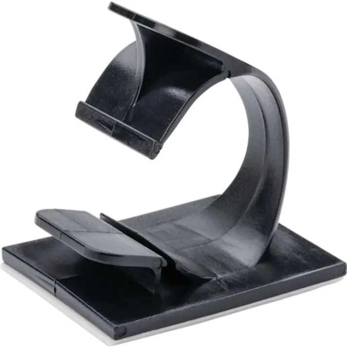 【CAINZ-DASH】パンドウイットコーポレーション コードクリップ 粘着テープ付き 黒 (50個入) LWC50-A-L20【別送品】