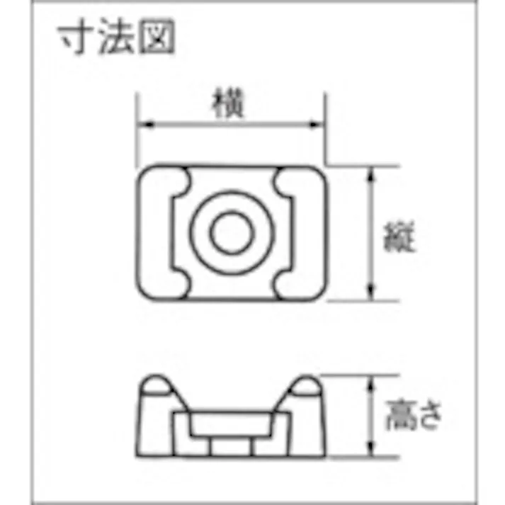 【CAINZ-DASH】パンドウイットコーポレーション スーパーグリップ専用タイマウント 耐候性黒 (100個入) TMSG3S10-C0【別送品】